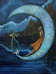 Over The Moon With Love Moon Art Art Beautiful Moon