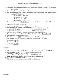 Here are some of the skills. Grade 5 Math Quiz Bee Questions And Answers Quiz Questions And Answers