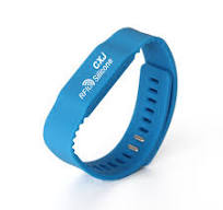Custom GYM RFID Silicone Bracelets 13.56MHz Smart Wristbands