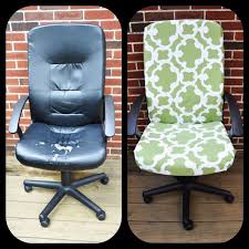 I love the tricks the upholstery business uses to get nice smooth finishes. Thinking I Will Do Something Like This To My Old Computer Chair To Match The Rest Of My Wee Study Office Chair Makeover Diy Diy Chair Covers Office Chair Diy