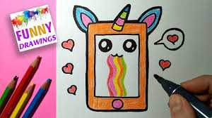 How To Draw A Cute Phone Easy And Kawaii Drawings For Children Youtube Drawing is a complex skill, impossible to grasp in one night and there are very few easy drawings for beginners better than a pony. how to draw a cute phone easy and kawaii drawings for children