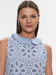 Silvian Heach Haljina za svaki dan Mini GPP24412VE Plava Regular Fit