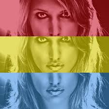 Tricolor Red Yellow Blue Design Template