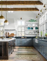 25 Winning Kitchen Color Schemes For A Look You Ll Love Forever In 2020 Farmhouse Kitchen Colors Kitchen Colour Schemes Grey Blue Kitchen