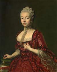 Báró samuel von brukenthal (újegyház, 1721. Portrait De La Baronne Sophia Katharina Von Brukenthal Epouse Du Baron Samuel Von Brukenthal Avec Des A 18th Century Fashion 18th Century Women 1760s Fashion