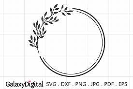 Download Simple Wreath Svg Monogram Frame Svg Wedding Wreath Svg 907537 Monograms Design Bundles