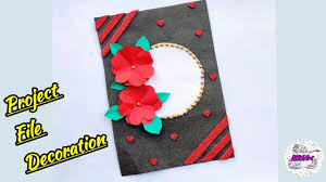 See more ideas about page borders design, colorful borders design, decorate notebook. Project File Cover Decorations File Decorations Practical File Cover Decorations Youtube