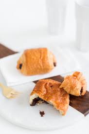 Two Ingredient Chocolate Croissant Recipe Chocolate Croissant Recipe Croissant Recipe Delicious Desserts