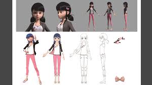 Marinette Early Cgi Model Png Miraculous Characters Ladybug Meraculous Ladybug