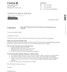 Sample letter for closing revolving bank account. The Letter Not The Song From The 1960 S But From Chase Bank