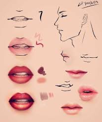 Learn draw traditional & digital. How To Draw Lips Digital Painting Novocom Top