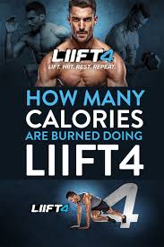 calories burned doing liift4 b4