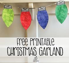 Print holiday cards to send in . Free Printable Christmas Light Garland Craft For Kids Free Christmas Light Templates