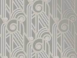 Volute Art Deco Style Wallpaper In Pewter Art Deco Wallpaper Art Deco Wallpaper Uk Art Deco Home