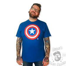 Free shipping on orders over $25 shipped by amazon. Logoshirt Marvel Captain America Schild T Shirt Blau Dude S Comic Corner