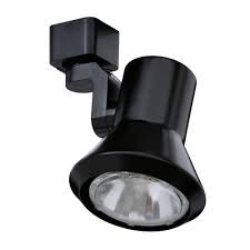 Juno 50 Watt Flare Black Track Lighting R551 Bl The Home Depot
