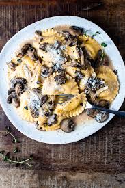 One Pan Mushroom Ravioli In A Marsala Cream Sauce Zestes Recipes Recipe In 2020 Mushroom Ravioli Cream Sauce Stuffed Mushrooms