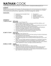Shift Leader Resume Example Leader Resumes Livecareer