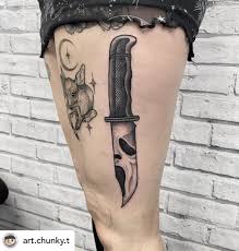 The Iron Pin Custom Tattoo Co Regram Art Chunky T Mad Sick Scream Knife For Aleciaamaay To Wrap Up The Day Really Enjoyed This One Thanks Again For Letting Me Do