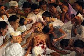 Mohandas mahatma ('the great soul') gandhi, who had taken a leading role in spearheading the on 13 january, beginning what would prove to be his last fast, the mahatma said: Death Of Gandhi The Painting Captures The Nation S Horror And Pain Kochipost