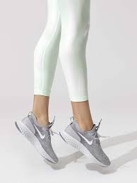 This attraction of opposites creates a sensation that not only enhances the feeling of moving forwards, but makes running feel fun, too. Nike Wmns Epic React Flyknit Nike Flyknit Women Grey Tennis Shoes Cool Shoes For Women