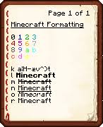 Formatting Codes Official Minecraft Wiki