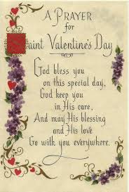 Saint Valentine S Day Card Circa 1958 Christian Valentines St Valentine Prayer Catholic Valentines