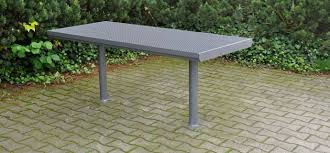 Tisch Aurich Gb Mit Stahlauflage Stadtmobiliar Von Thieme Gmbh Hocker Banke Outdoor Dekorationen Aussenmobel
