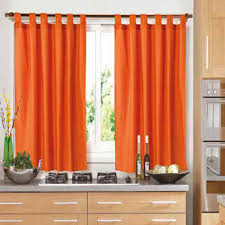 Cortina de cocina b alhelí. Cortina Madras Cocina Naranja