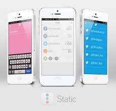 Static Social Media Stats Mobile App Design Mobile Website Design Ipad Ios