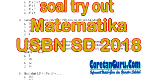 We did not find results for: Soal Try Out Usbn Sd Pelajaran Matematika 2018 Tahap I Coretan Guru