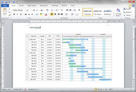Create Gantt Chart For Ms Word In 60 Seconds Through Easy