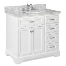 aria 36 inch vanity with carrara marble