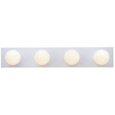 Westinghouse 4 Light White Interior Bath Bar Light 6659500 The Home Depot