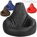 Hi-BagZ Gaming Beanbag Faux Leather BROWN Bean Bag Chair