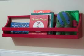 We made this children's book rack by adding a bar on each shelf, so that the books can be displayed facing front. 23 Forward Facing Bookshelves Etc Ideas Bookshelves Kids Room Kids Room