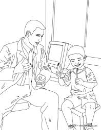 Print This Dentist And Kid In The Dental Surgery Coloring Page Out Amazing Way For Kids To Discover Job More Ori In 2021 Coloring Pages Dental Surgery Coloring Books