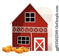 Barn and silo vector clipart and illustrations (917). Red Barn And Silo Clip Art Royalty Free Gograph