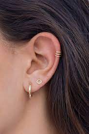 minimalist triple band ear cuff earrings etsy in 2021 ear cuff earings cuff earrings silver ear jacket