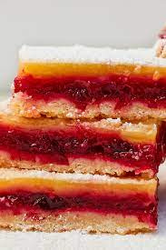 Cranberry Lemon Bars Recipe Recipe Lemon Bars Recipe Desserts Lemon Bars