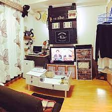 部屋全体 パノラマ撮影 部屋干し 6畳ワンルーム salut などのインテリア実例 2017 02 14 22 01 04 roomclip ルームクリップ インテリア 実例 インテリア インテリア 1k