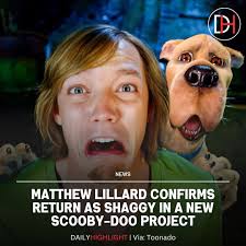 Matthew Lillard may be recognized now for Five Nights at Freddy's but to  some he's still Shaggy from Scooby-Doo. Here he is with his old friend!