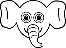 Nice Elephant Face Coloring Page Elephant Face Horse Coloring Pages Frog Coloring Pages