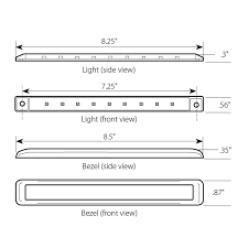 12inch 72w combo led work light bar spot flood driving offroad suv utv atv boat. 8 25 Ultra Thin Led Marker Light Bar Grand General Auto Parts Accessories Manufacturer And Distributorgrand General Auto Parts Accessories Manufacturer And Distributor