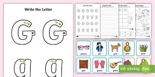 The english alphabet consists of 26 letters: Letter G Worksheets Pdf Phonics Resources Teacher Made