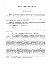 That is, they have a line that looks like this: Employment Agreement With Michael A Schwartz Dated March 15 Newtek Business Services Corp Business Contracts Justia