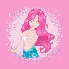 Beautiful Mermaid With Pink And Yellow Flowers Mermaid Wallpaper Backgrounds Mermaid Wallpapers Beautiful Mermaids