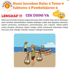 Lengkap Kunci Jawaban Kelas 4 Tema 9 Subtema 4 Pembelajaran 6 Kunci Jawaban Tematik Lengkap Terbaru Simplenews