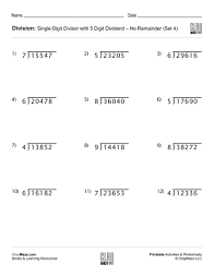 division worksheet with single digit divisors set 4 homeschool books math workbooks and free printable worksheets