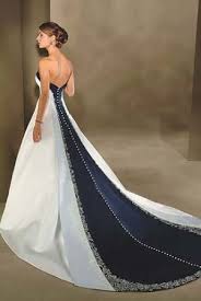 Wow Bonny Bridal Two Tone Blue White 72 Off Recycled Bride Prom Dresses Ball Gown Wedding Dresses Satin Wedding Dresses